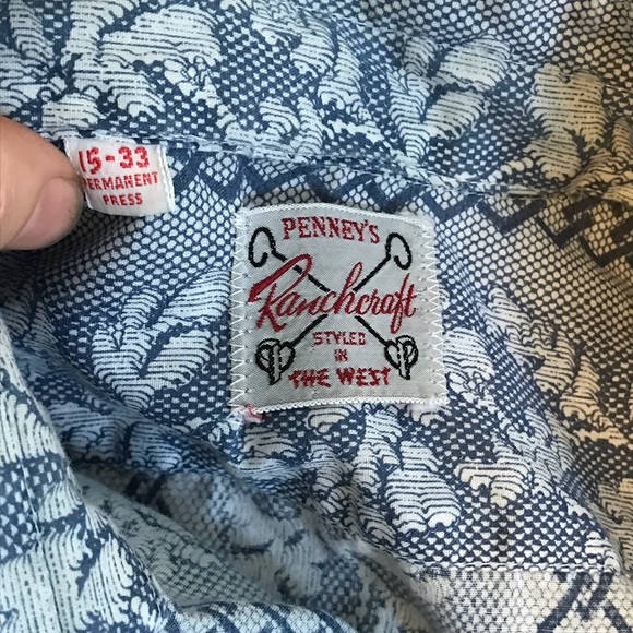 Vintage retro penny’s cowboy pearl snap shirt - Picture 5 of 5
